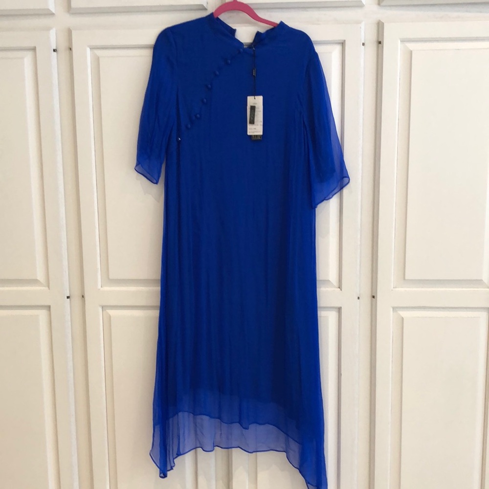 DDER Royal Blue Silk Dress - Picture 1 of 10